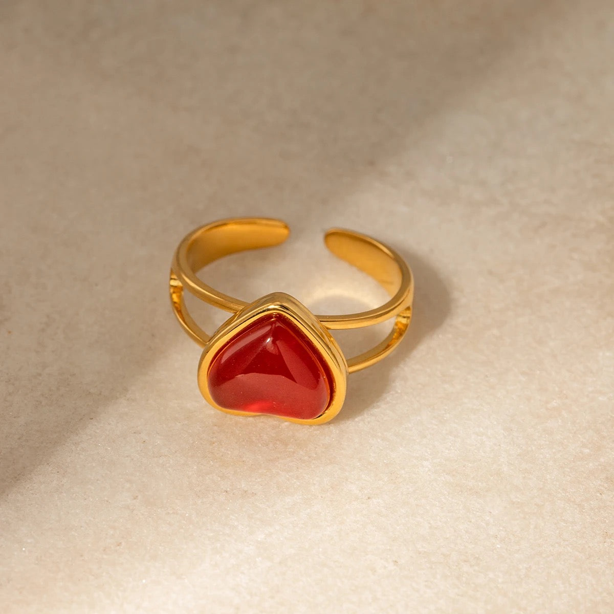 RED HEART RING
