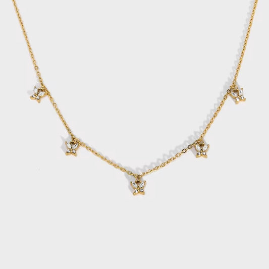 Dainty butterfly necklace