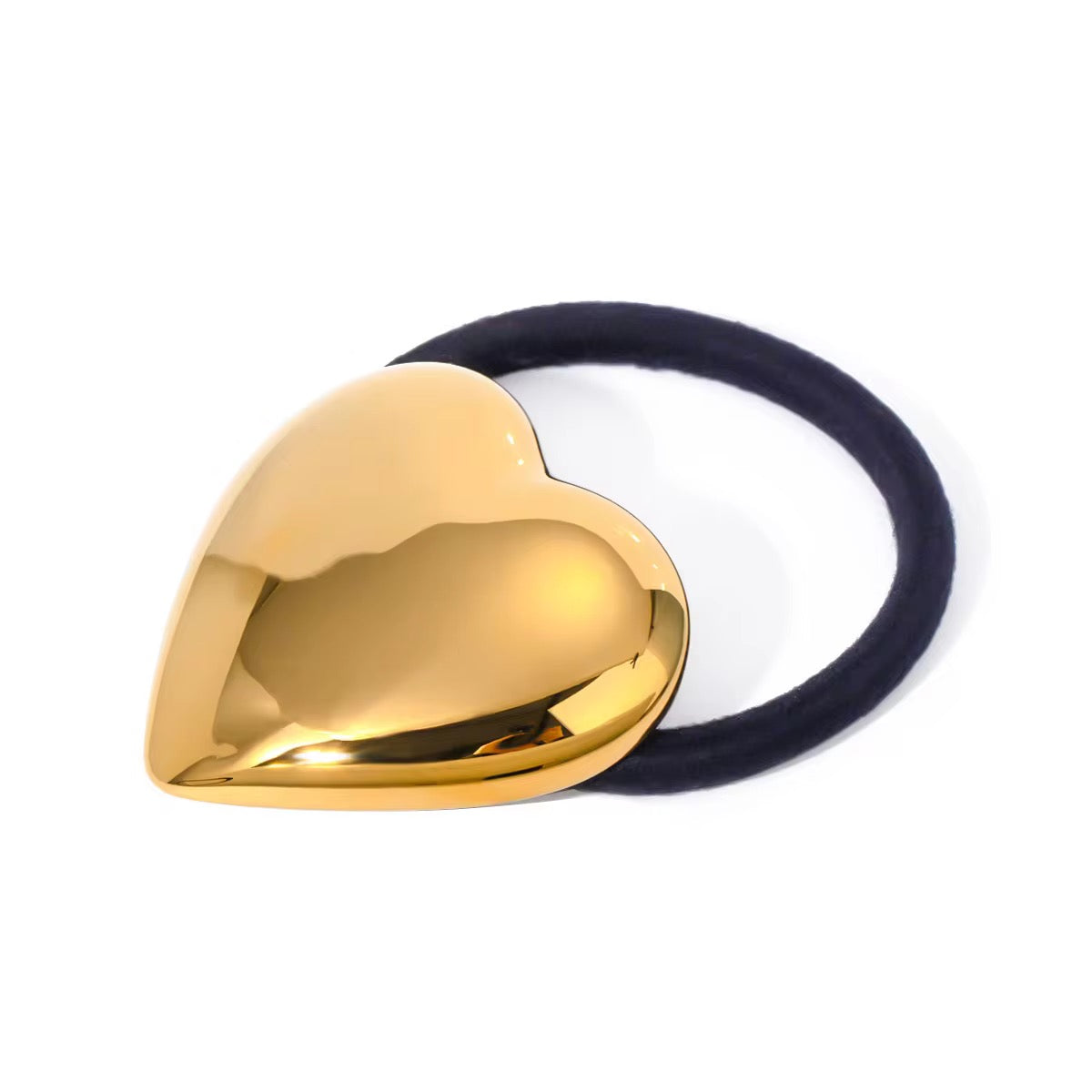 GOLD HEART HAIRTIE