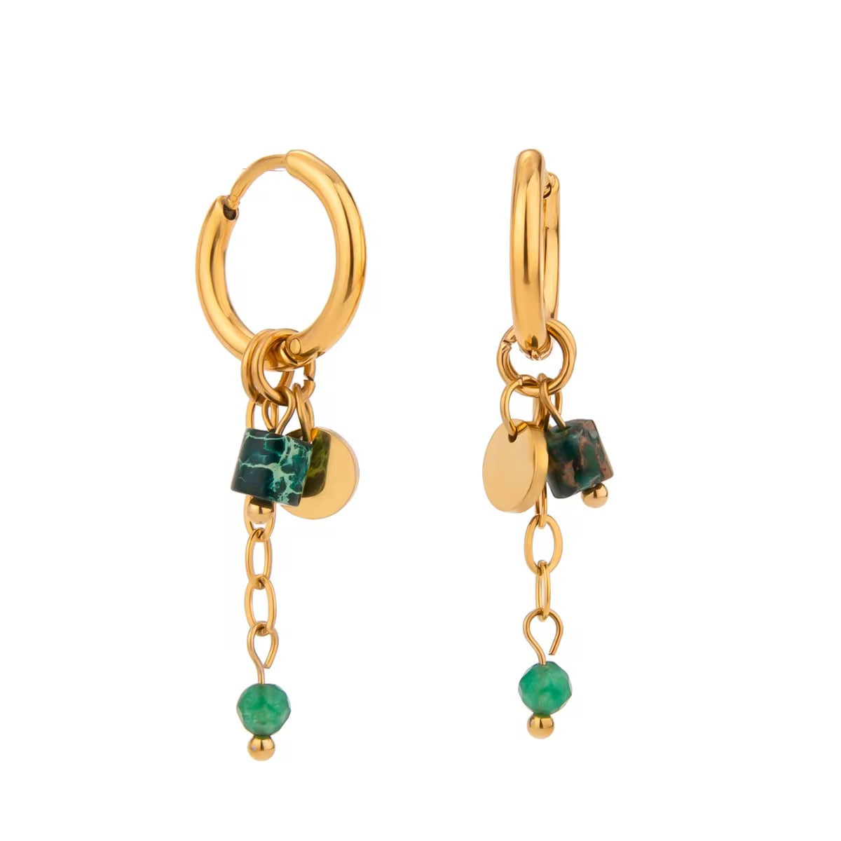Chimes huggie earrings