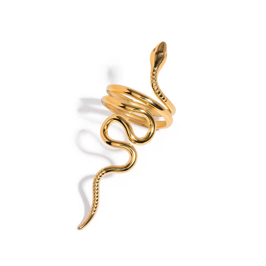 Long serpentine ring