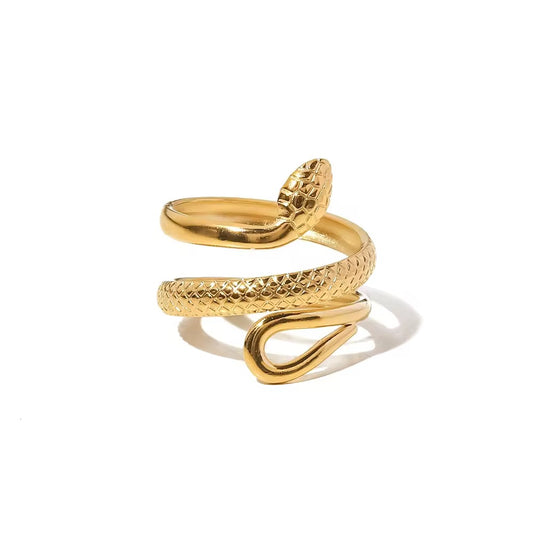 Scaled serpenti ring