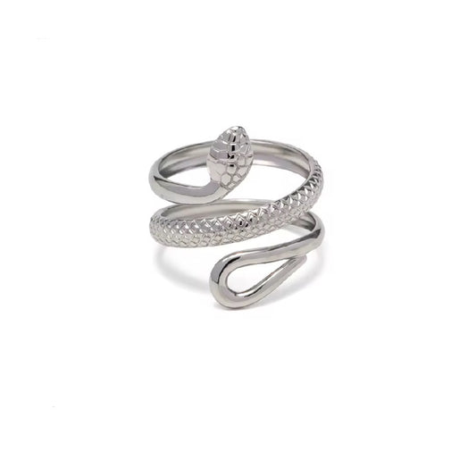 Silver serpentie ring