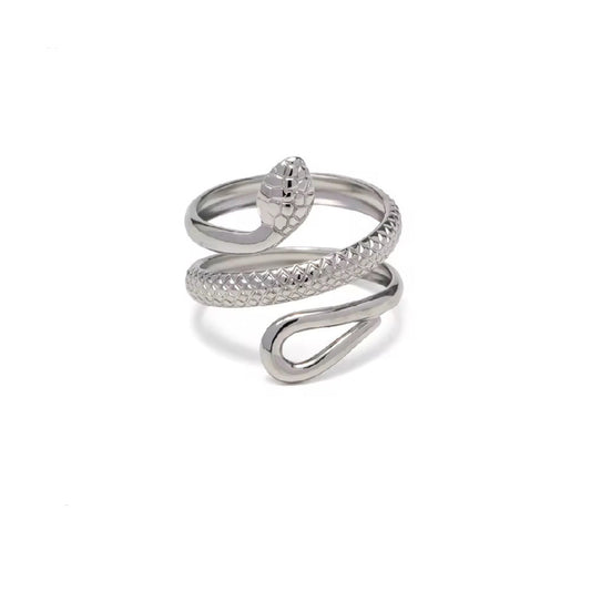 Silver serpentie ring