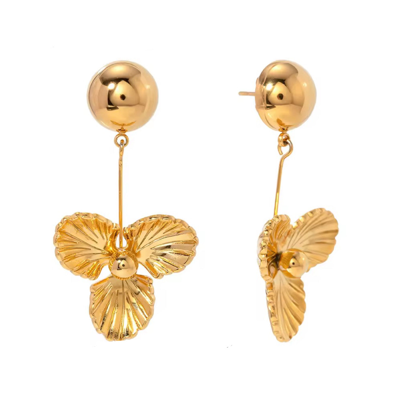 Mariposa lily dangle earrings