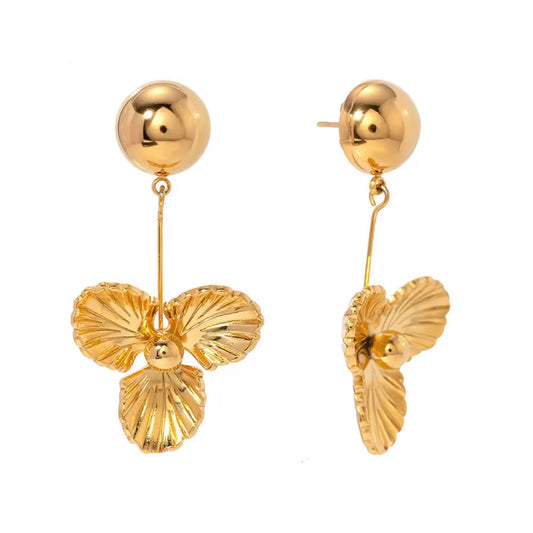 Mariposa lily dangle earrings