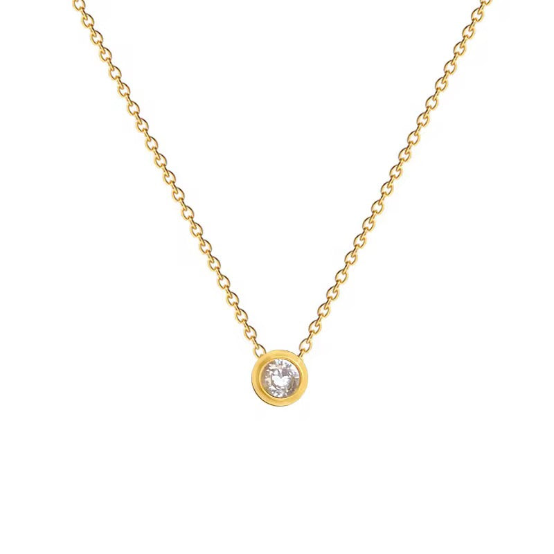 Dainty diamond necklace