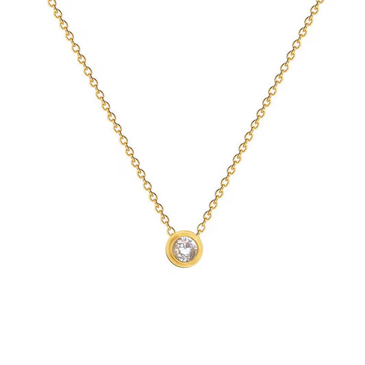 Dainty diamond necklace