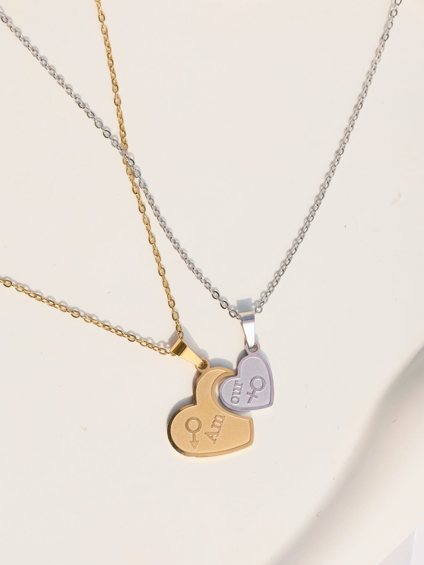 AMOUR FITS IN HEART NECKLACE